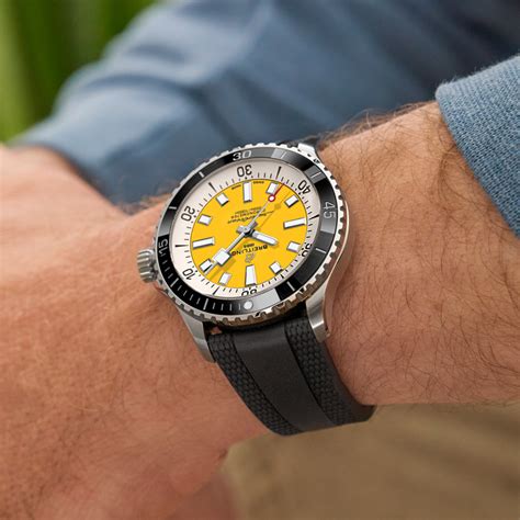 yellow breitling superocean 42 review|breitling superocean chronograph 42 automatic.